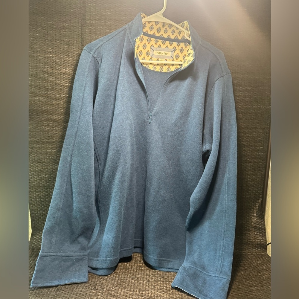 Orvis Men's XL Classic 1/4 Zip Sweatshirt Pullover